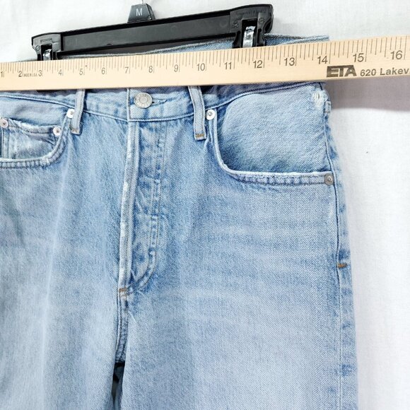 Agolde Straight-Leg Womens Jeans Size 26 Crop 26" Inseam Button Fly - Picture 3 of 13